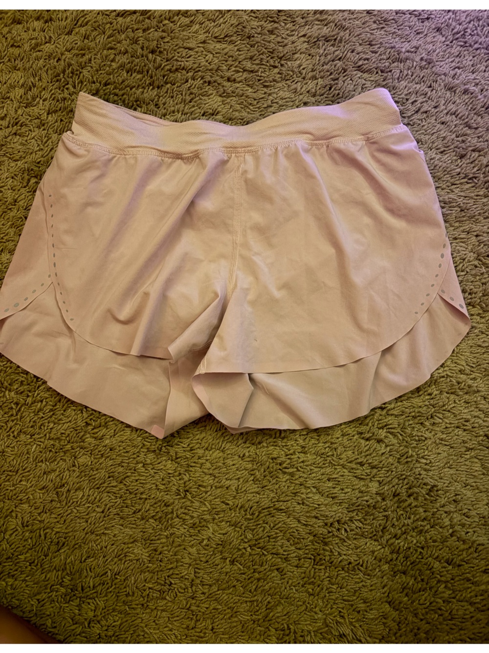 lululemon athletica Light Pink Athletic Ruffle Shorts